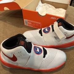 Nike Team Hustle D 8 Flyease platinum orange AA4062-003 GS 3.5Y