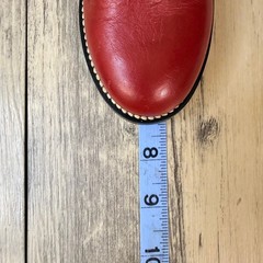 Justin Youth – Size 9B – Red Roper Western Cowboy Boots 3035