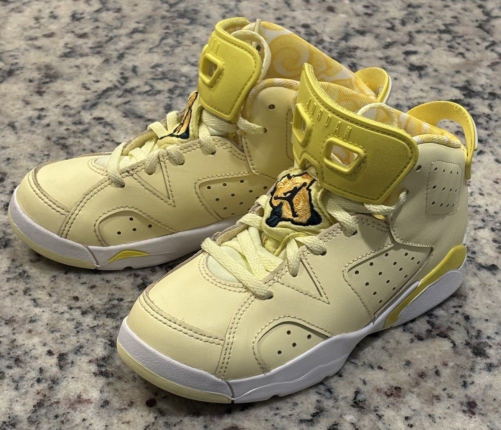 Nike Air Jordan 6 VI Retro PS Citron Dynamic Yellow 543389-800 Size 13C