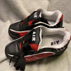 Air Wave Size 2 Wheel Roller Shoes, Black and Red, New In Box