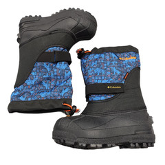 Columbia Powderbug Plus II Snow Boots Youth 13 Multi Printed Mid-Calf Waterproof