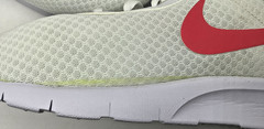 Nike Big Kid’s Size 6 Tanjun Easyon Shoes, White/Pink/Volt/Black, DX9041-102