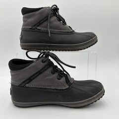 Sperry Boys Bowline Storm Duck Boots | Black & Charcoal Size 3M E21-61911