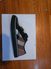 BURBERRY Markham Check Grip-Strap Sneaker N7022 Kids Size 31