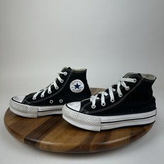Big Kids Converse CTAS Black Platform Casual Hi Top Sneakers Shoes Size 1 Y GUC