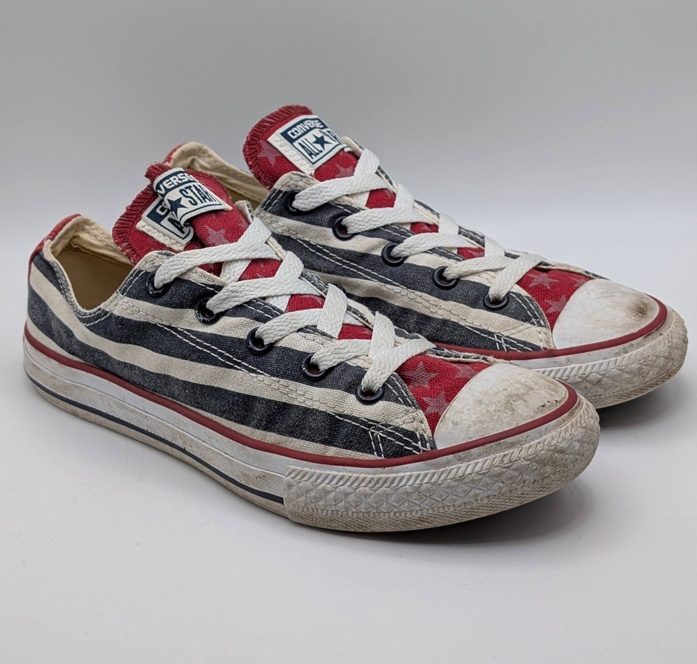 Converse Chuck Taylor Red White Blue US Size 3 Juniors Youth Kids Boys Girls Low