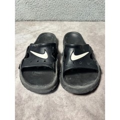 Nike Sunray Adjust 4 Black White Slides Sandals Youth Size 5C 386521-001