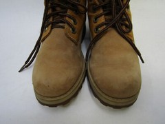 Timberland Youth Size 2 M Brown Leather Laces Ankle Casual Boots