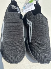 Carter’s Black Slip-On Knit Low Top Athletic Sneaker Shoes Kids US 13