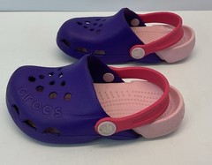 Crocs Classic Cayman Clogs -PURPLE/PINK Size C9 – Gently Used Preowned Condition