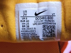 Nike Waffle One GS Active Fuchsia University Gold Kids Shoes DC0481 600 Size 7Y