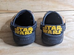Crocs Star Wars Force Awakens Clogs Boys Kids Size 10/11 Black Rey Finn BB-8