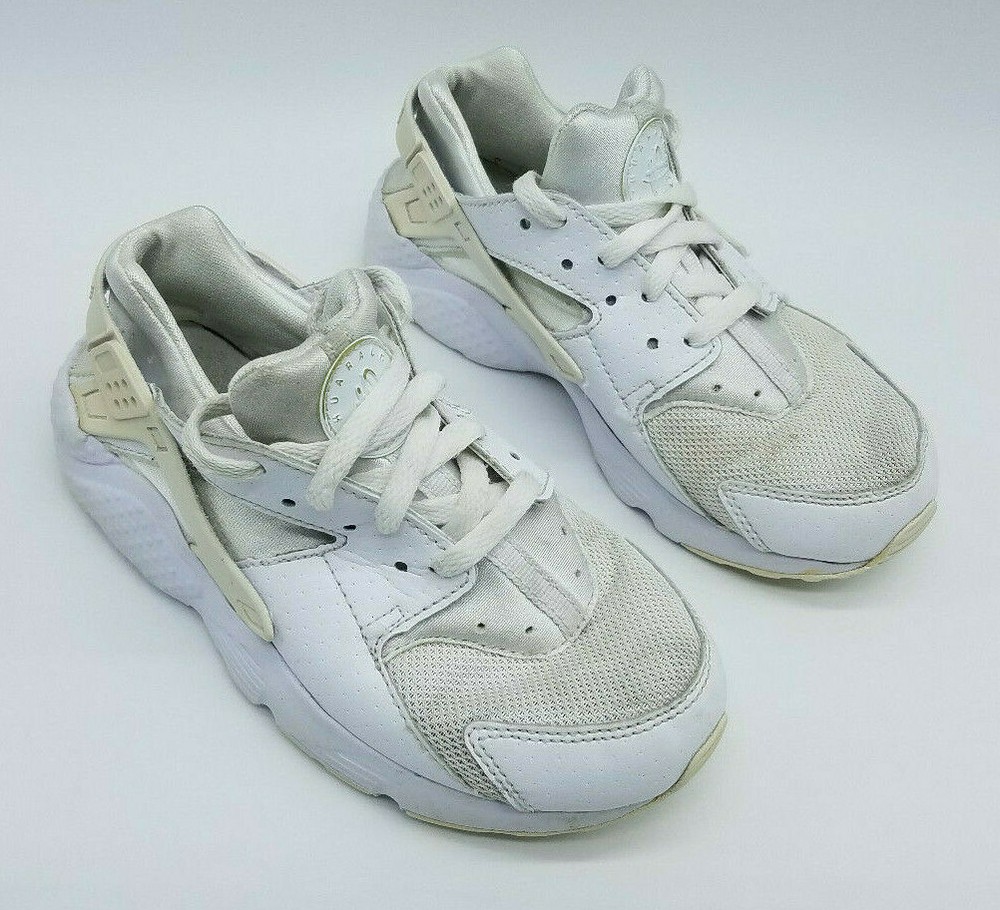 Nike Air Huarache Run (GS) Toddler Kid’s Size 13C Running Shoes Triple White