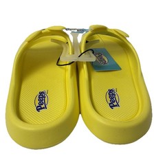 Yellow Peeps Easter Bunny & Sunglass Slip-On Sandals Girls Sz 2/3 (W4/5)