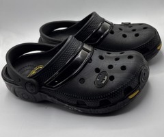 Batman Crocs Child 13 Clogs Black Superhero DC Comics Charms Limited Shoes EUC