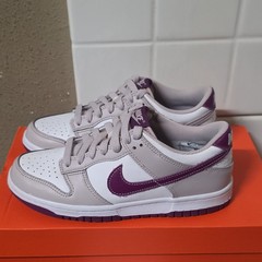 Nike Dunk Low White Purple Plum Eclipse Size 5Y Womens 6.5 FB9109-101 Shoes