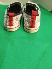 Marvel Avengers Canvas Slip On Shoes with Captain America, Hulk, Iron Man Size 1