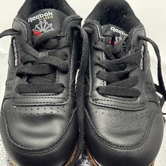 Reebok Classic Leather Sneakers IN „Black Gum“. Leather Upper Size 12 Kids