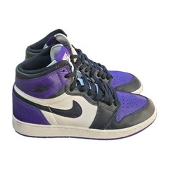 Size 7Y GS Air Jordan 1 Retro High OG Court Purple 2018 555088-501
