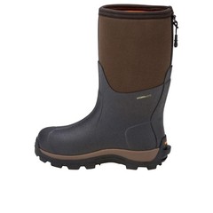 Dryshod Haymaker Farm Pull On Rain Boys Brown Casual Boots HAY-KD-BR