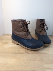 Sperry Port Boots, Size 5 M, Brown/Navy