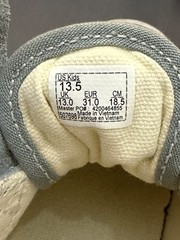 Vans Old Skool V Kids Size 13.5 Grey White Checkerboard Shoes