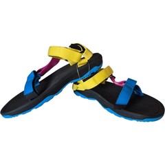 NWT Teva Hurricane Kids Sandals Size 2Y Yellow Blue Pink Hook & Loop Water Shoes