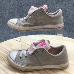 Converse Shoes Junior 2 Chuck Taylor All Star Double Tongue Gray Sneaker 665988F