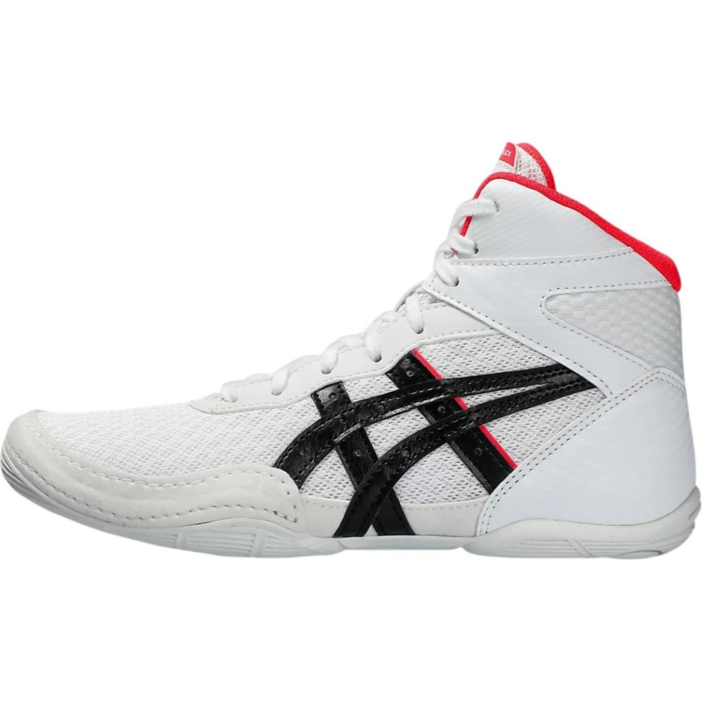 Asics Matflex 7 High top Kids Training Shoes White Black Teenagers 1084A011-100