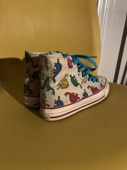 Vintage Converse Chuck Taylor Dinosaur Shoes 2 1/2 Kids Made in Korea 80s 90s