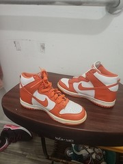 Nike Dunk High 2009 Syracuse Orange Blaze Size 4.5Y Shoes