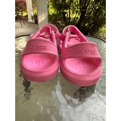 Crocs Sandal Adjustable Strap Pink Sandals Comfortable Kids Size Junior 1