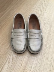 Atlanta Moccasin Gold Leather Penny Moccasins Kids 29