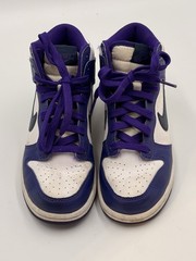 Nike Dunk High (PS) Sz 2Y White/Midnight Navy Blanc/ Marine Minuit