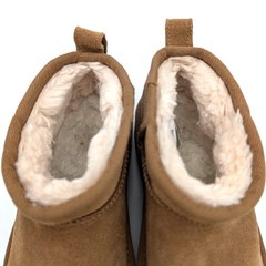 UGG Classic Ultra Mini Platform Boots Round Toe Kids‘ Chestnut Size US1 EU32.5