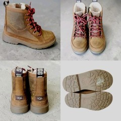 UGG Kids‘ Robley Waterproof Ankle Boot Brown Suede Hiking Camping! 13 Excellent