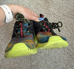 Nike Pendleton Multicolor Kids Athletic Sneakers 6Y Black Yellow 826493-943