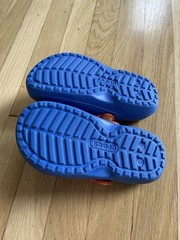 Crocs Classic Lined Clogs Shoes Kids Blue Blue/Green/Orange Size C12
