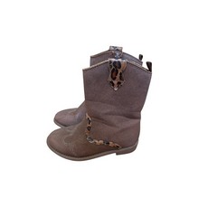 Carter’s Cowboy Boots Kids Brown Leopard Print Western Style SIZE 8