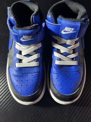 Nike Royal Blue and Black Kids‘ Sneakers Size 9c