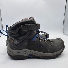 Keen Torino II Mid Kids Size 11 Black Blue Waterproof Boots Outdoors Camping