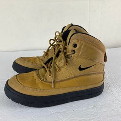 Nike ACG Woodside 2 Boys Kids 3Y Brown Leather Waterproof Boots Hiking Rain Snow