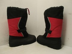L.L. Bean Black Pink Removable Liner Insulated Snow Boots Youth Size 6