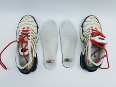 Nike Air Max Plus TN Script Swoosh (GS) Youth’s Sneakers Size 3.5 White