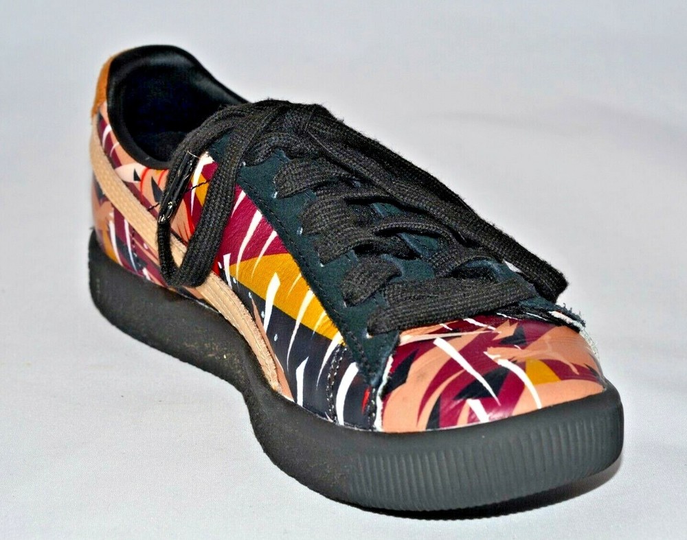 Puma Classic Natural Sneaker Boys/ Girls Little Kids1.5C Black White Red Brown