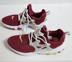 Nike Presto React Unisex Athletic Sneaker Burgundy/White US 10 EU 42