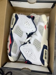 NIKE AIR JORDAN 6 RETRO GS TINKER WHITE SNEAKERS SIZE 6Y 384665-104