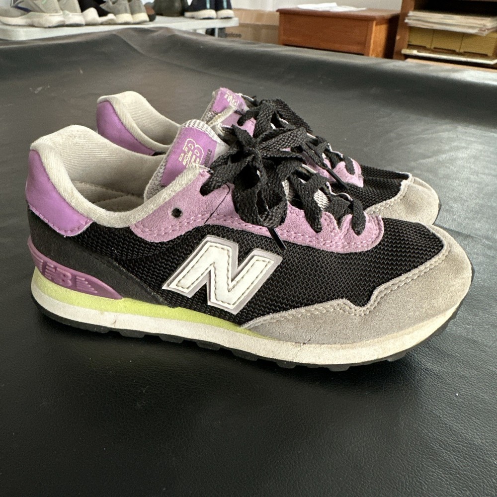 New Balance 574 Sneakers Suede Youth Kids Size 13 Joker Purple Yellow