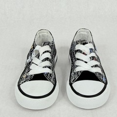Peanuts Snoopy Black Canvas Lace-Up Children’s Shoes Skateboard Size 6M
