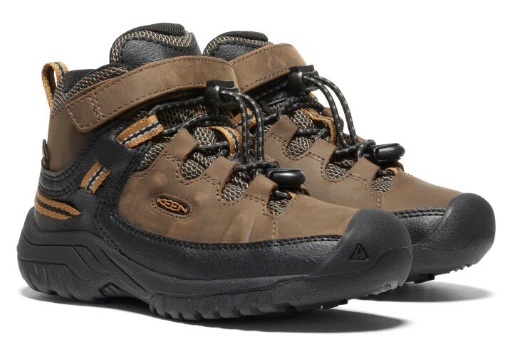 NIB Keen Targhee Mid Waterproof WP Children Size 8 Hiking Boot Dark Earth